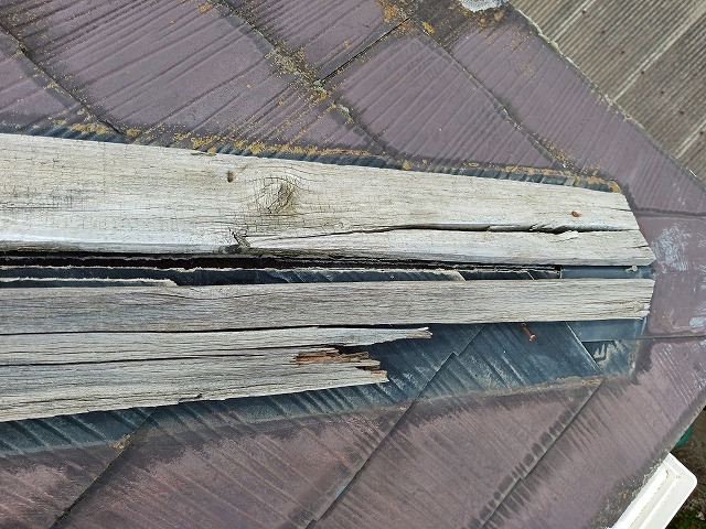 板金剥がれで下地も劣化